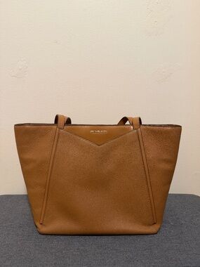 Michael Kors Whitney Large Pebbled Soft Acorn Tote Handbag Purse Bag w/ Tag